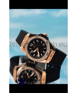 Hublot Big Bang One Click King Black Dial Rose Gold Swiss Replica Watch 39MM