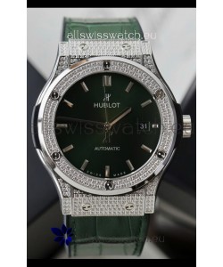 Hublot Classic Fusion Automatic Steel Green Dial 42MM Superclone Replica Watch
