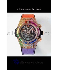 Hublot Big Bang UNICO Rose Gold Rainbow Swiss 1:1 Mirror Replica Watch