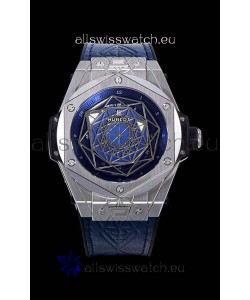 Hublot Big Bang One Click Sang Bleu 1:1 Mirror Replica in Stainless Steel Casing 45MM - Blue Dial