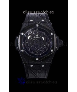 Hublot Big Bang One Click Sang Bleu 1:1 Mirror Replica in Ceramic Casing - 45MM Black Dial