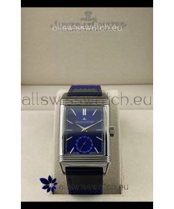 Jaeger-LeCoultre Reverso DuoFace Steel Casing Watch Blue Dial in Swiss Automatic Movement