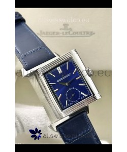 Jaeger-LeCoultre Reverso DuoFace Steel Casing Watch Blue Dial in Swiss Automatic Movement