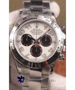 Rolex Cosmograph Daytona 116509 White Dial Cal.4130 Movement - 904L Steel Watch