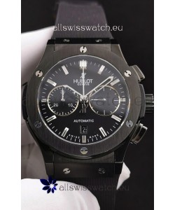 Hublot Classic Fusion Chronograph Ceramic Casing/Bezel Black Dial 1:1 Mirror Replica Watch 