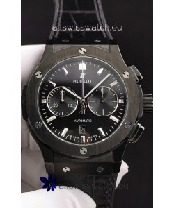 Hublot Classic Fusion Chronograph Ceramic Casing/Bezel Black Dial 1:1 Mirror Replica Watch 