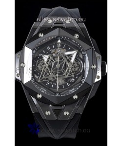 Hublot Big Bang UNICO Sang Bleu II Black Ceramic 1:1 Mirror Quality Swiss Replica Watch 