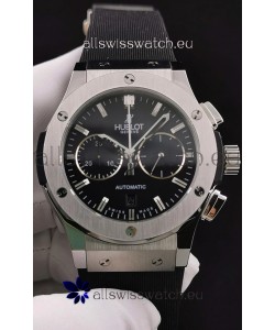 Hublot Classic Fusion Chronograph Stainless Steel Casing Black Dial 1:1 Mirror Replica Watch 