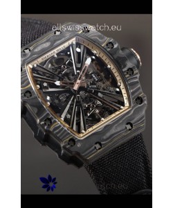 Richard Mille RM12-01 Carbon Fiber Case Genuine Tourbillon Movement 1:1 Mirror Replica Watch