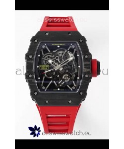 Richard Mille RM35-01 Rafael Nadal Carbon Fiber Casing with Genuine Tourbillon Super Clone Watch 
