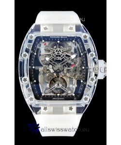 Richard Mille 56-01 Transparent Sapphires Casing with Genuine Swiss Tourbillon Movement Super Clone