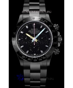 Rolex Daytona Blaken 1:1 Swiss Mirror Replica Black Dial Cal.4130 Movement (WITH BOX) 