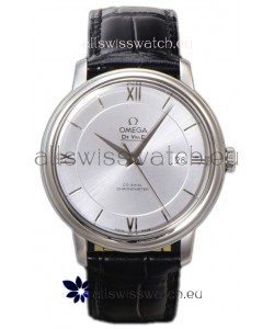 Omega De-Ville Annual Co-Axial Swiss Replica Watch 1:1 Mirror Edition in Steel Dial 39.5MM
