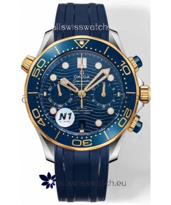 Omega Seamaster Co-Axial Master Chronograph Two Tone Blue Dial 44MM 1:1 Mirror Replica
