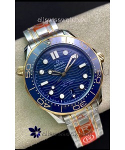 Omega Seamaster 300M Co-Axial Master Chronometer Blue Dial Two Tone Casing 1:1 Mirror Replica