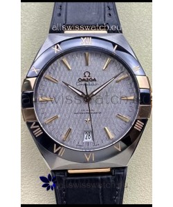 Omega Co-Axial Constellation 41MM 904L Steel - Grey Dial 1:1 Mirror Replica Watch