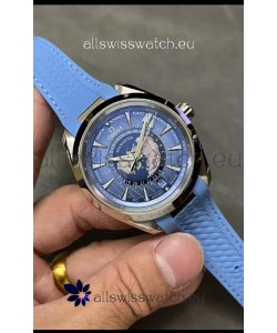 Omega Seamaster Aquaterra 150M Worldtimer Summer Blue 1:1 Mirror Replica Watch