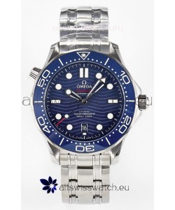 Omega Seamaster Super Clone 300M Master Chronometer Blue Swiss 904L Steel Watch