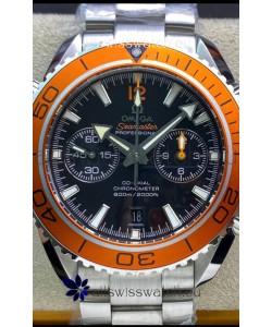Omega Planet Ocean 600M Chronograph 904L Steel 1:1 Mirror Replica Watch