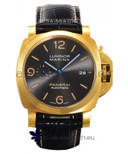 Panerai Luminor Marina PAM1115 1:1 Mirror Swiss Replica Watch 44MM Yellow Gold 