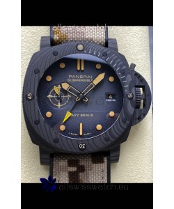 Panerai Submersible PAM1513 Carbotech GMT Navy Seals Edition Replica Watch 44MM