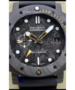 Panerai Submersible PAM01324 Carbotech GMT Navy Seals Edition 1:1 Mirror Replica Watch 44MM