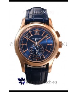 Patek Philippe 5205 Complications Moonphase Blue Dial 1:1 Mirror Swiss Replica Watch