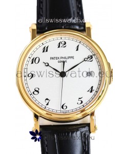 Patek Philippe Calatrava 5153 Yellow Gold 1:1 Mirror Swiss Replica Watch 