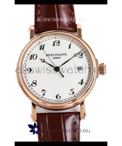 Patek Philippe Calatrava 5153J Rose Gold 1:1 Mirror Swiss Replica Watch 