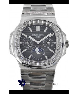 Patek Philippe Nautilus 5740 Perpetual Calendar Stainless Steel Grey Dial Swiss Replica Watch 
