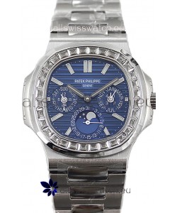Patek Philippe Nautilus 5740 Perpetual Calendar Stainless Steel Blue Dial Swiss Replica Watch 