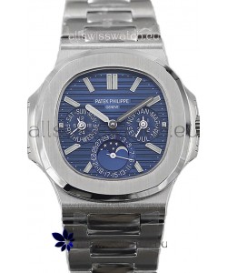 Patek Philippe Nautilus 5740 Perpetual Calendar Stainless Steel Blue Dial Swiss Replica Watch 