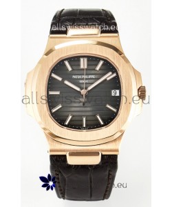 Patek Philippe Super Clone Nautilus 5711R-001 904L Rose Gold Brown Dial 