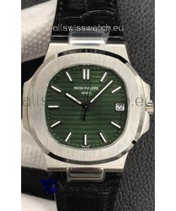 Patek Philippe Nautilus 5711/1A-014 1:1 Mirror Swiss Replica Watch in Green Dial 904L Steel 