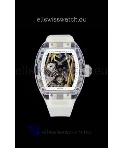 Richard Mille RM26-01 Tourbillon Panda Transparent Sapphires Casing Watch - Super Clone Replica