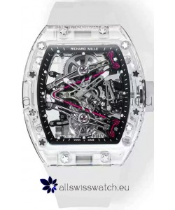 Richard Mille RM38-02 Sapphires Bubba Watson Translucent Rubber Tourbillon Movement 1:1 Mirror Replica