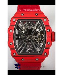 Richard Mille RM12-01 Carbon Fiber Case Genuine Tourbillon Movement 1:1 Mirror Replica Watch