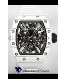 Richard Mille RM12-01 White Carbon Fiber Case Genuine Tourbillon Movement 1:1 Mirror Replica Watch