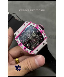 Richard Mille RM38-02 White Carbon Fiber Bubba Watson Genuine Tourbillon Movement 1:1 Mirror Replica