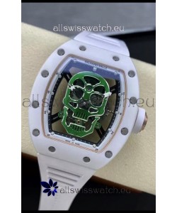 Richard Mille RM052-01 Skull Genuine Tourbillon Edition Watch in Ceramic Casing