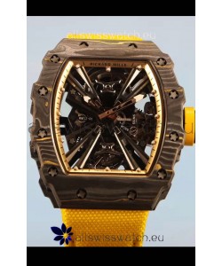 Richard Mille RM12-01 Carbon Fiber Case Genuine Tourbillon Movement 1:1 Mirror Replica Watch