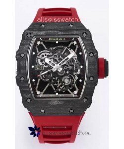 Richard Mille RM35-01 Rafael Nadal Carbon Fiber Casing with Genuine Tourbillon Super Clone Watch