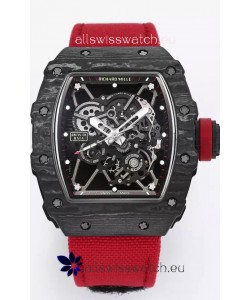 Richard Mille RM35-01 Rafael Nadal Carbon Fiber Casing with Genuine Tourbillon Super Clone Watch