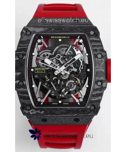 Richard Mille RM35-02 Rafael Nadal Carbon Fiber Casing with Genuine Tourbillon Super Clone Watch