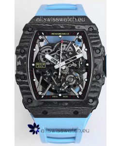 Richard Mille RM35-02 Rafael Nadal Carbon Fiber Casing with Genuine Tourbillon Super Clone Watch
