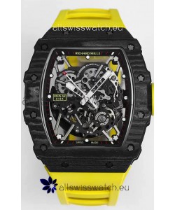 Richard Mille RM35-02 Rafael Nadal Carbon Fiber Casing with Genuine Tourbillon Super Clone Watch