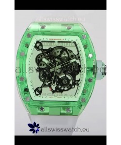 Richard Mille RM055 Transparent Sapphires Casing with Genuine Tourbillon Super Clone Watch