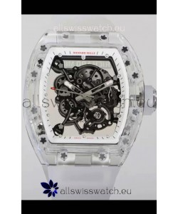 Richard Mille RM055 Transparent Sapphires Casing with Genuine Tourbillon Super Clone Watch