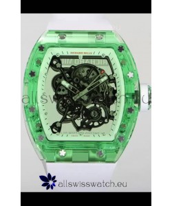 Richard Mille RM055 Transparent Sapphires Casing with Genuine Tourbillon Super Clone Watch