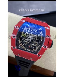 Richard Mille RM35-02 Rafael Nadal Red Carbon Fiber Casing with Genuine Tourbillon Super Clone Watch